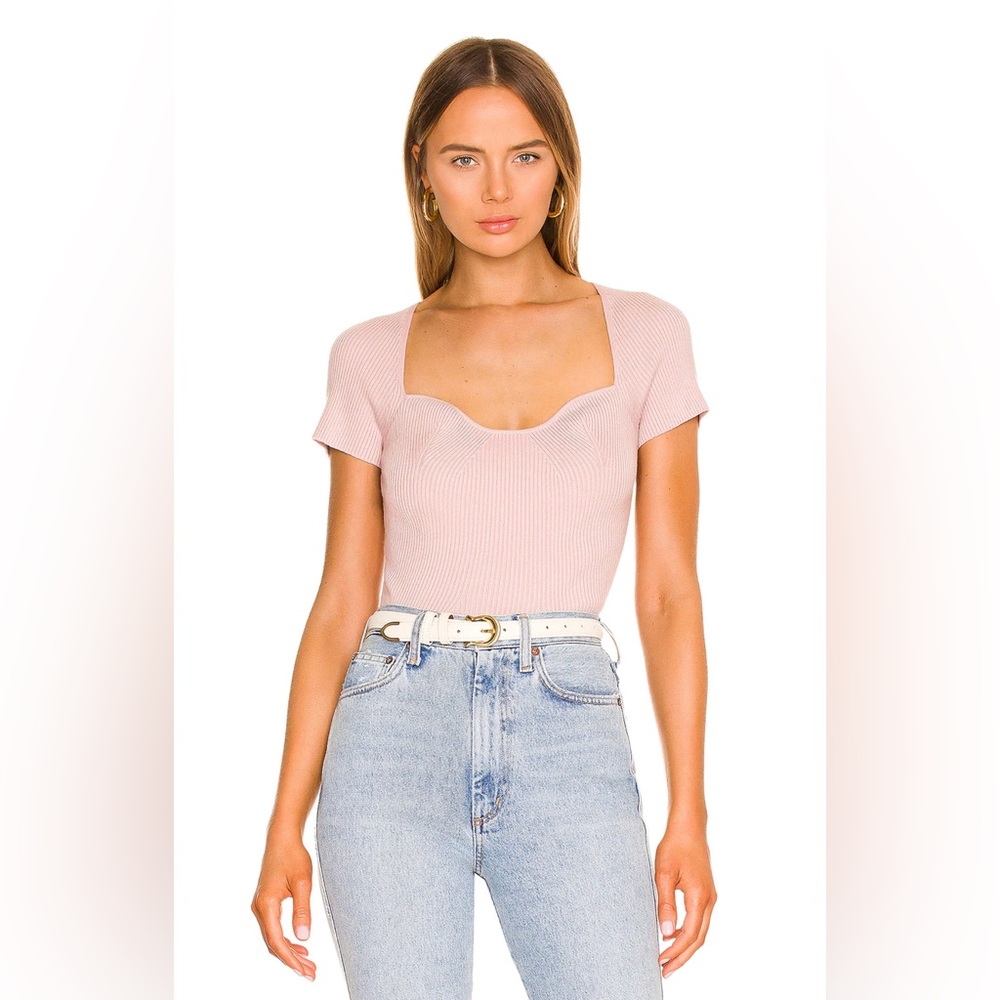 PISTOLA Tiff Sweetheart Neck Sweater Top